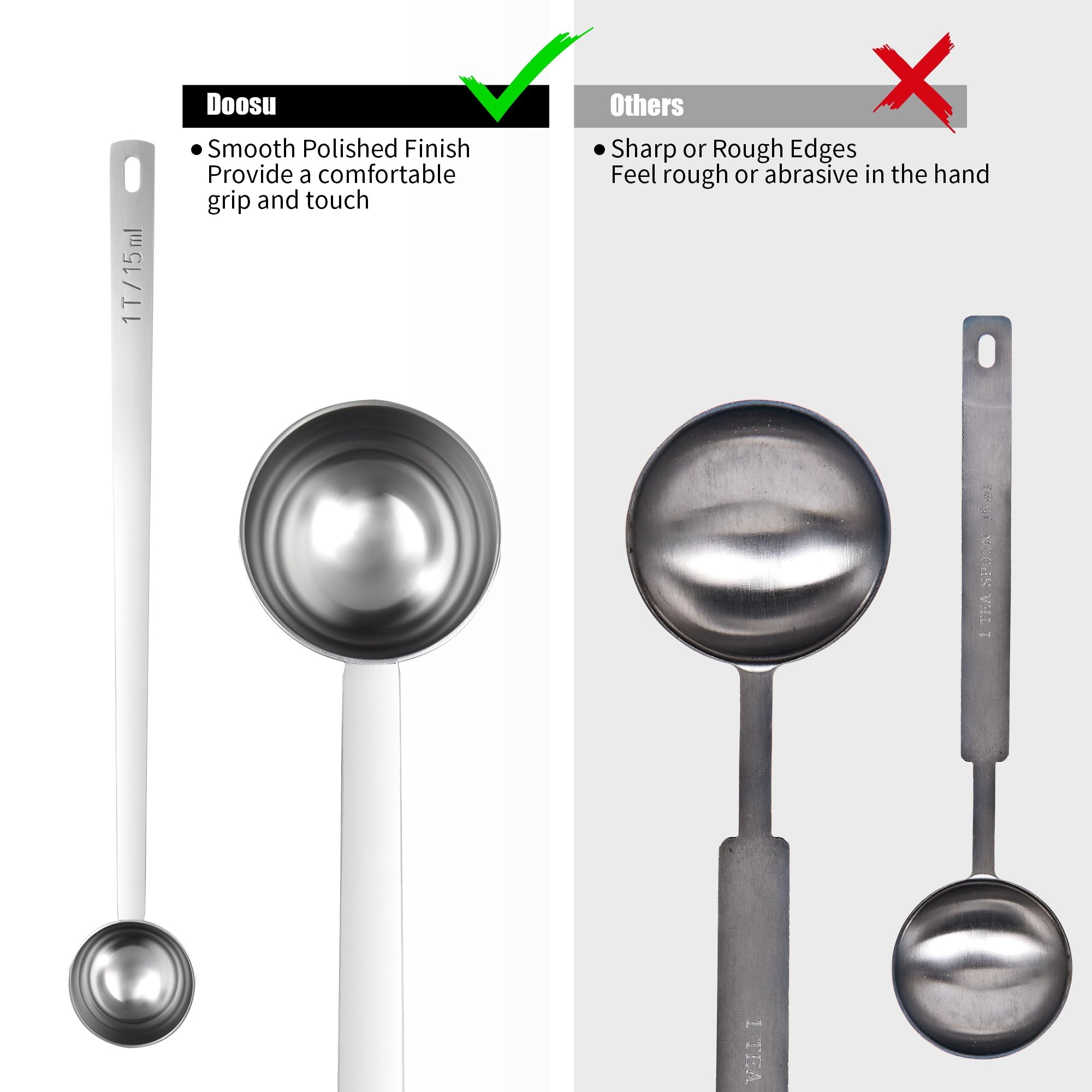 Doosu multipurpose measuring spoon handy for coffee, tea, and powders.