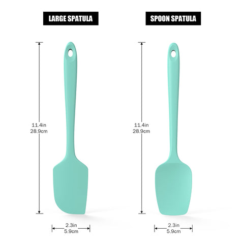Doosu silicone spatula with flexible edge for thorough scraping and mixing