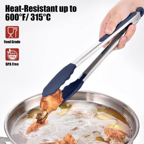 Doosu silicone tips provide non-scratch grip on non-stick pans