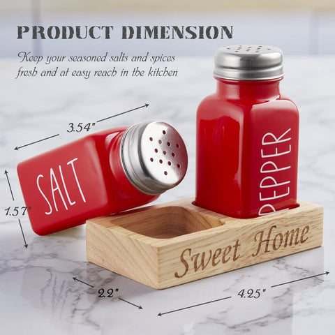 Dopeca salt pepper set with 13-hole caps for controlled seasoning.