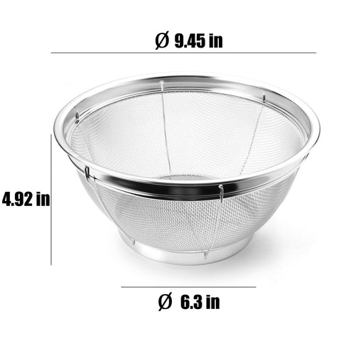 DOPMEP colander with dishwasher-safe design simplifies post-cook cleanup.