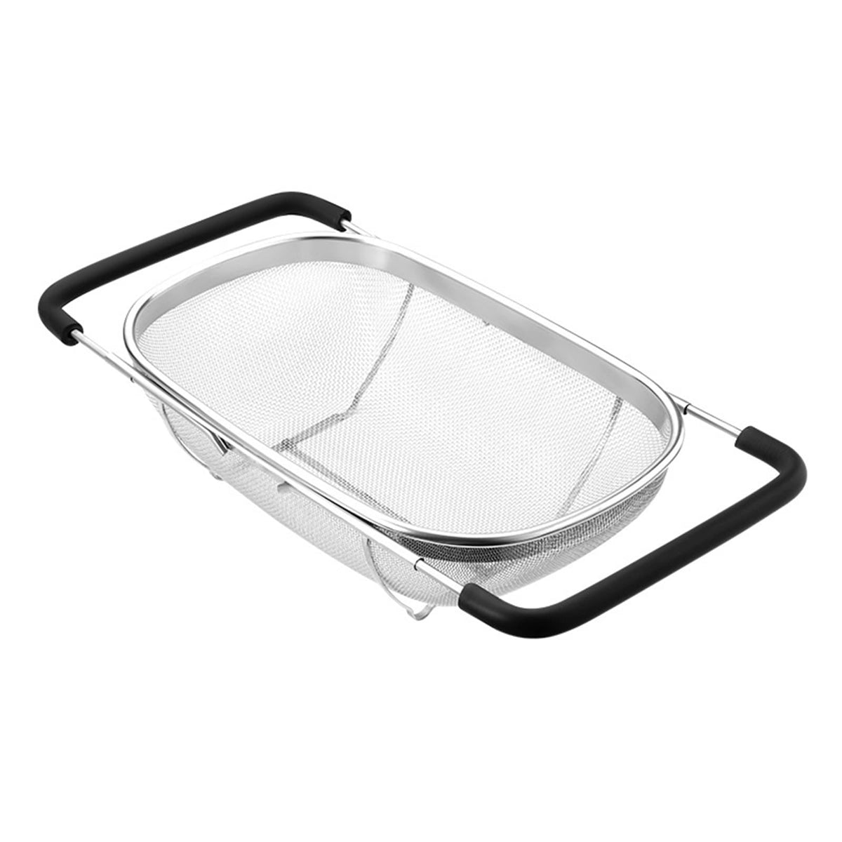 DOPMEP fine-mesh colander over sink draining pasta and vegetables