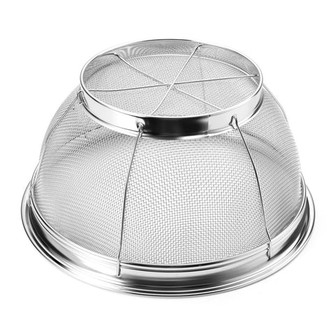 DOPMEP multi-purpose colander handles fruits and vegetables with minimal mess.