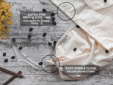 Doppeltree easyopen drawstring shown for mess-free sealing.