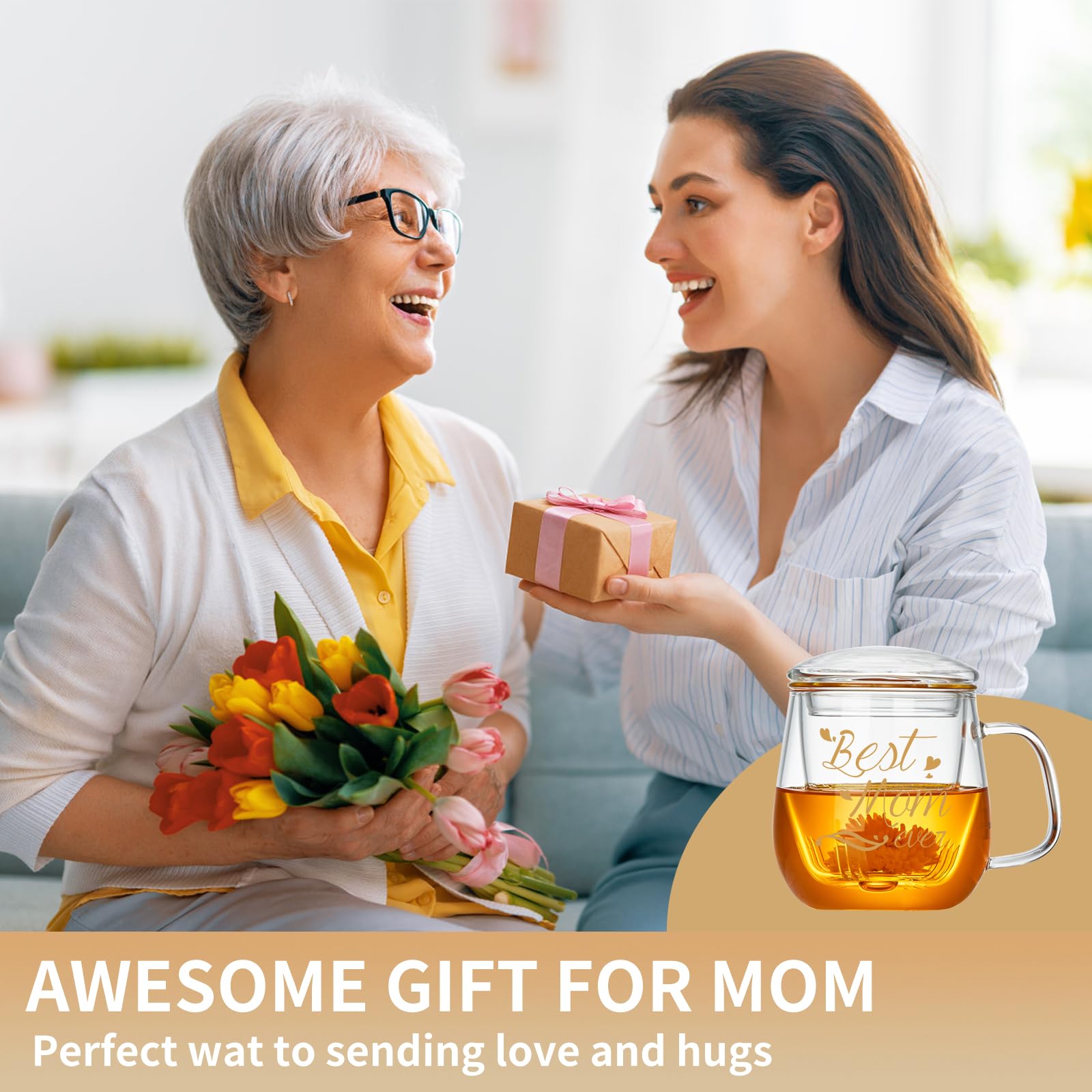DOPUDO Best Mom Ever ideal gift for Mother's Day or birthday.