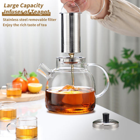 DOPUDO ergonomic handle and non-drip spout for easy pouring