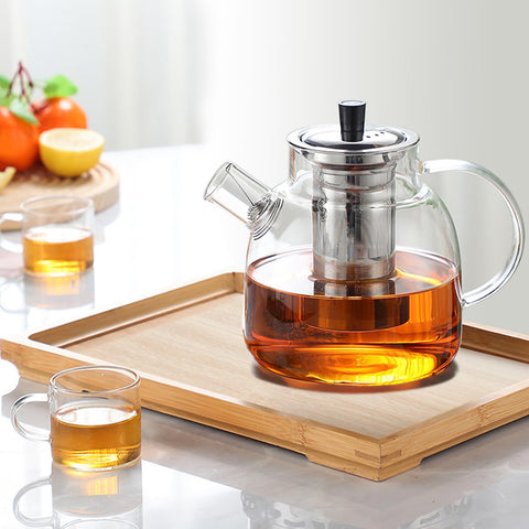 DOPUDO microwave safe teapot for convenient reheating