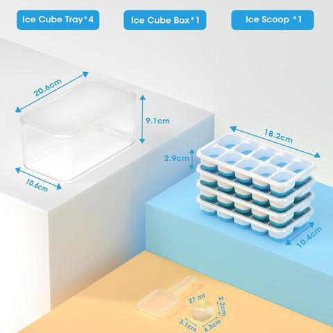 DOQAUS BPA-free ice trays ensure clean tasting ice for drinks.