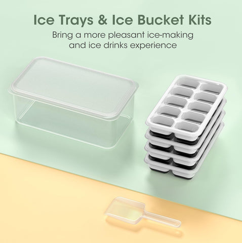 DOQAUS silicone ice trays prevent flavor transfer for pure-tasting drinks.