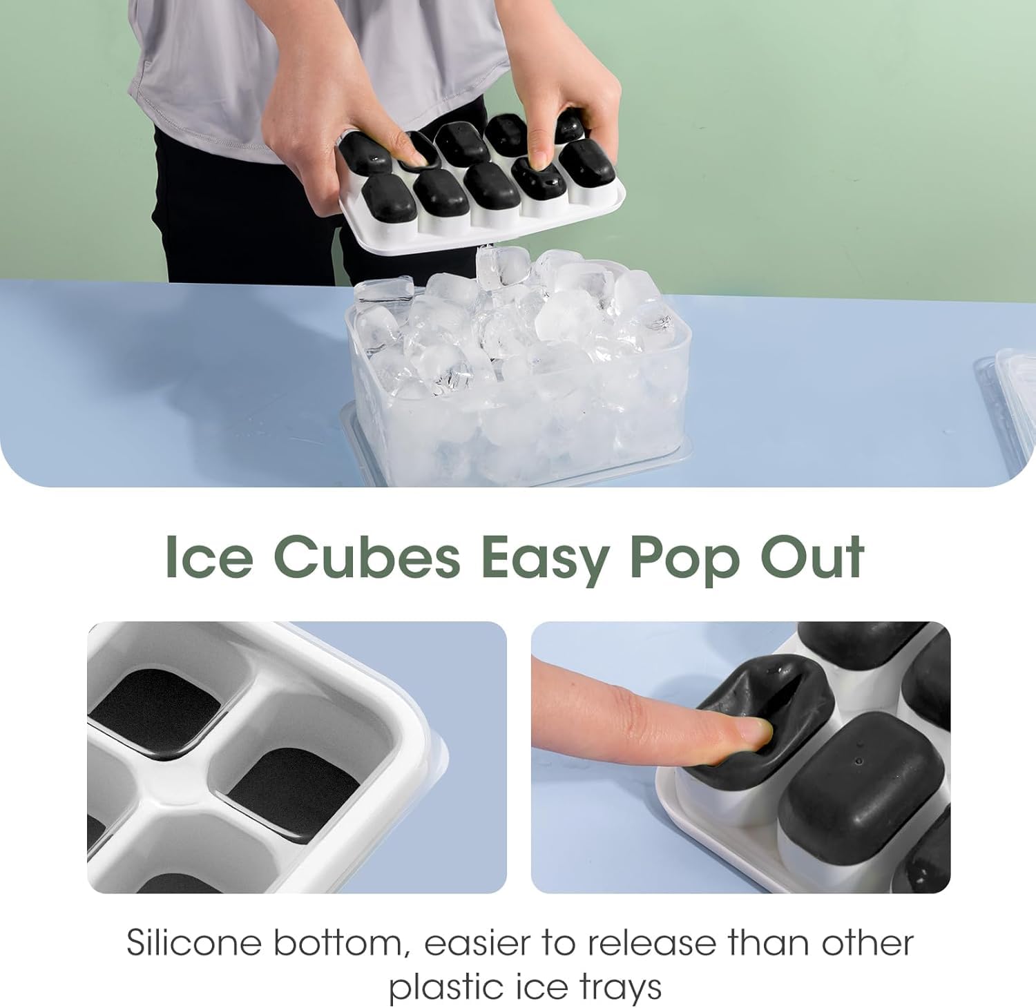 DOQAUS storage container holds multiple trays for organized party ice.