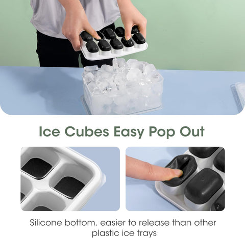 DOQAUS storage container holds multiple trays for organized party ice.