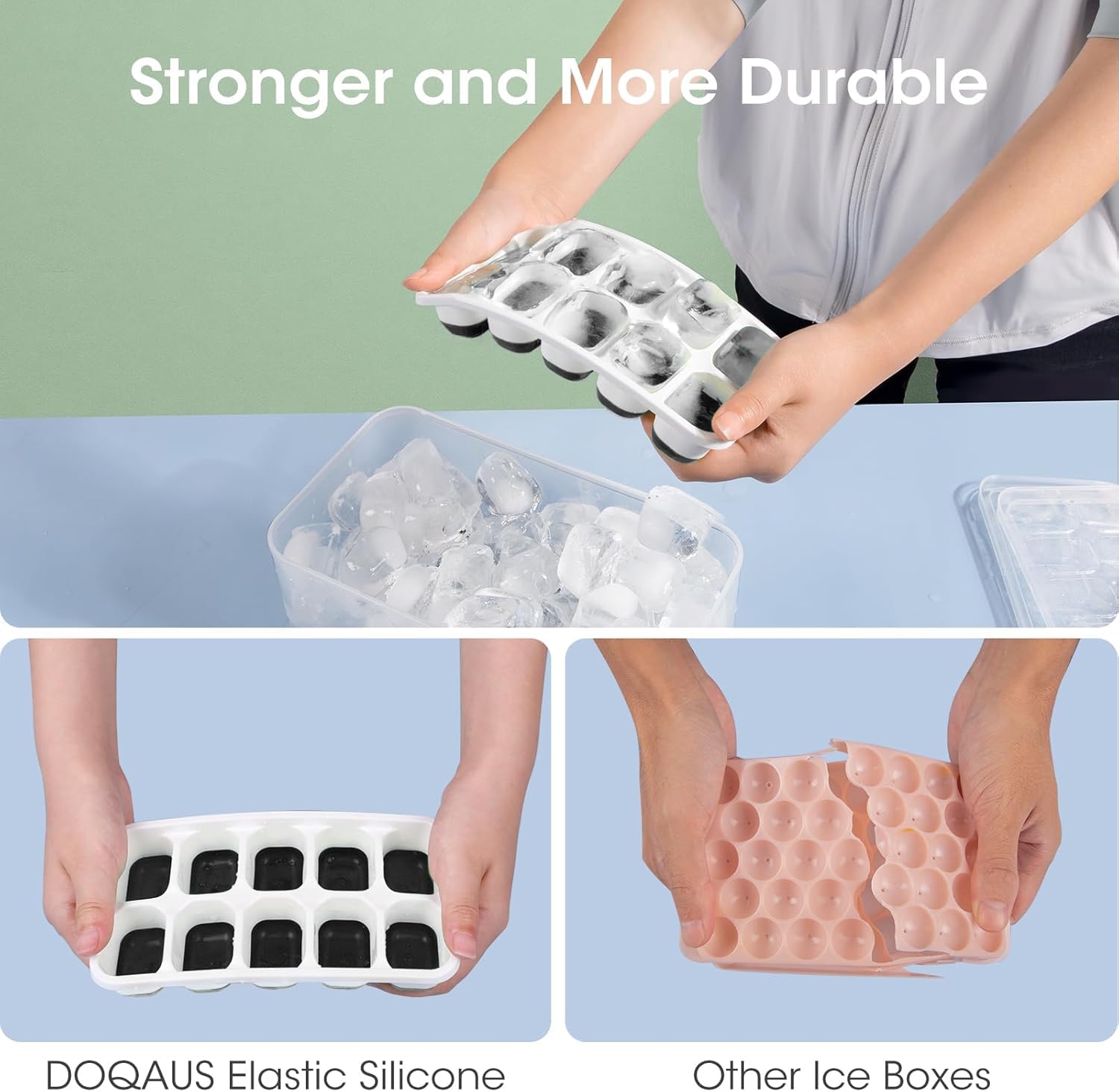 DOQAUS scoop included makes portioning ice effortless.