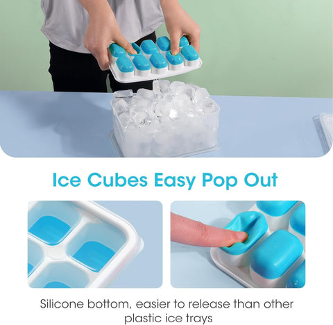 DOQAUS stackable trays design saving freezer space for compact storage.