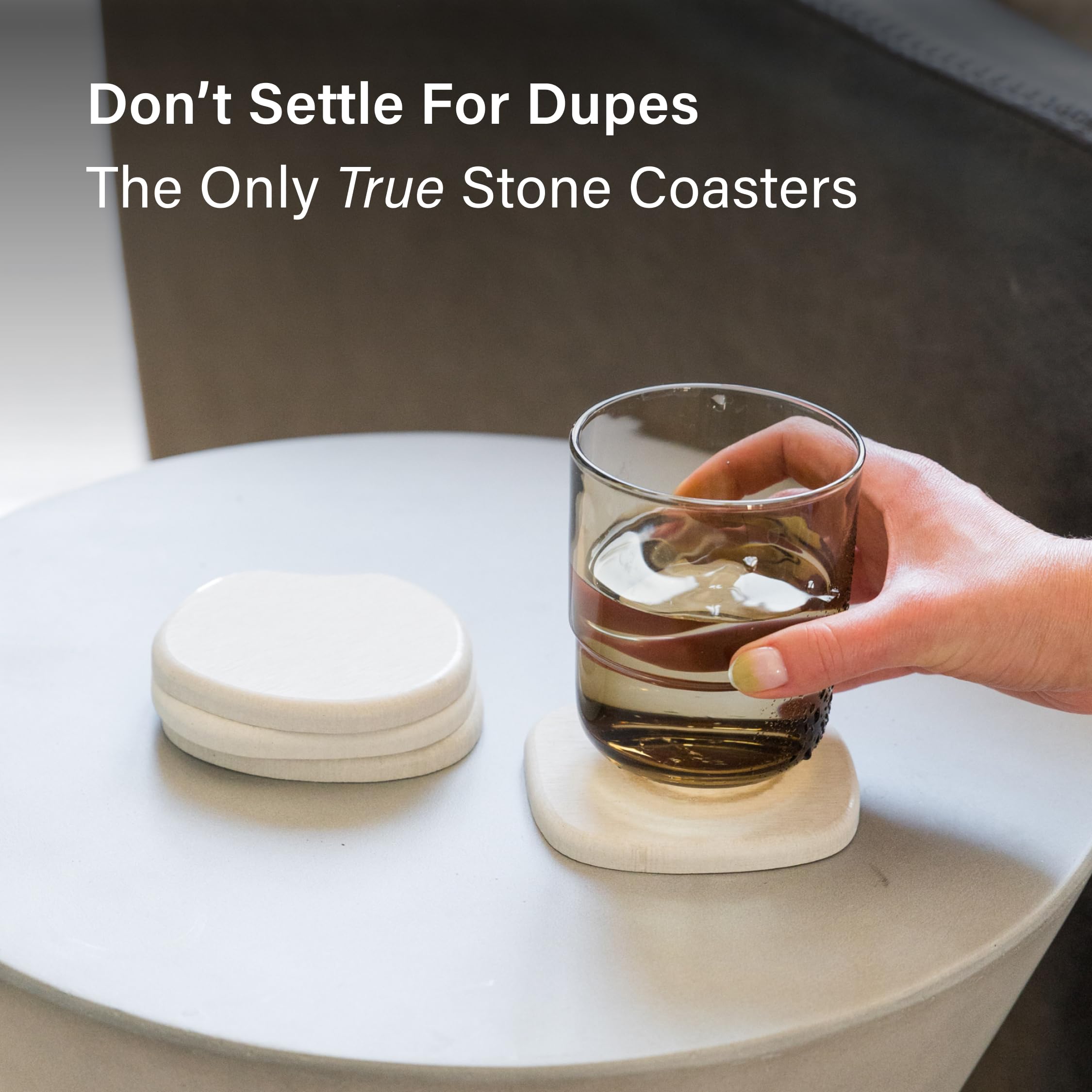 Dorai stone coaster set ready for gifting or display.