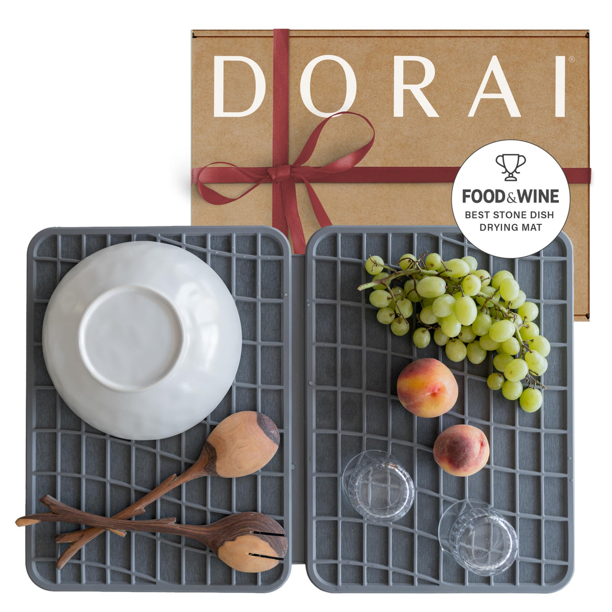 Dorai Home Dish Pad on counter shows quick-dry performance.