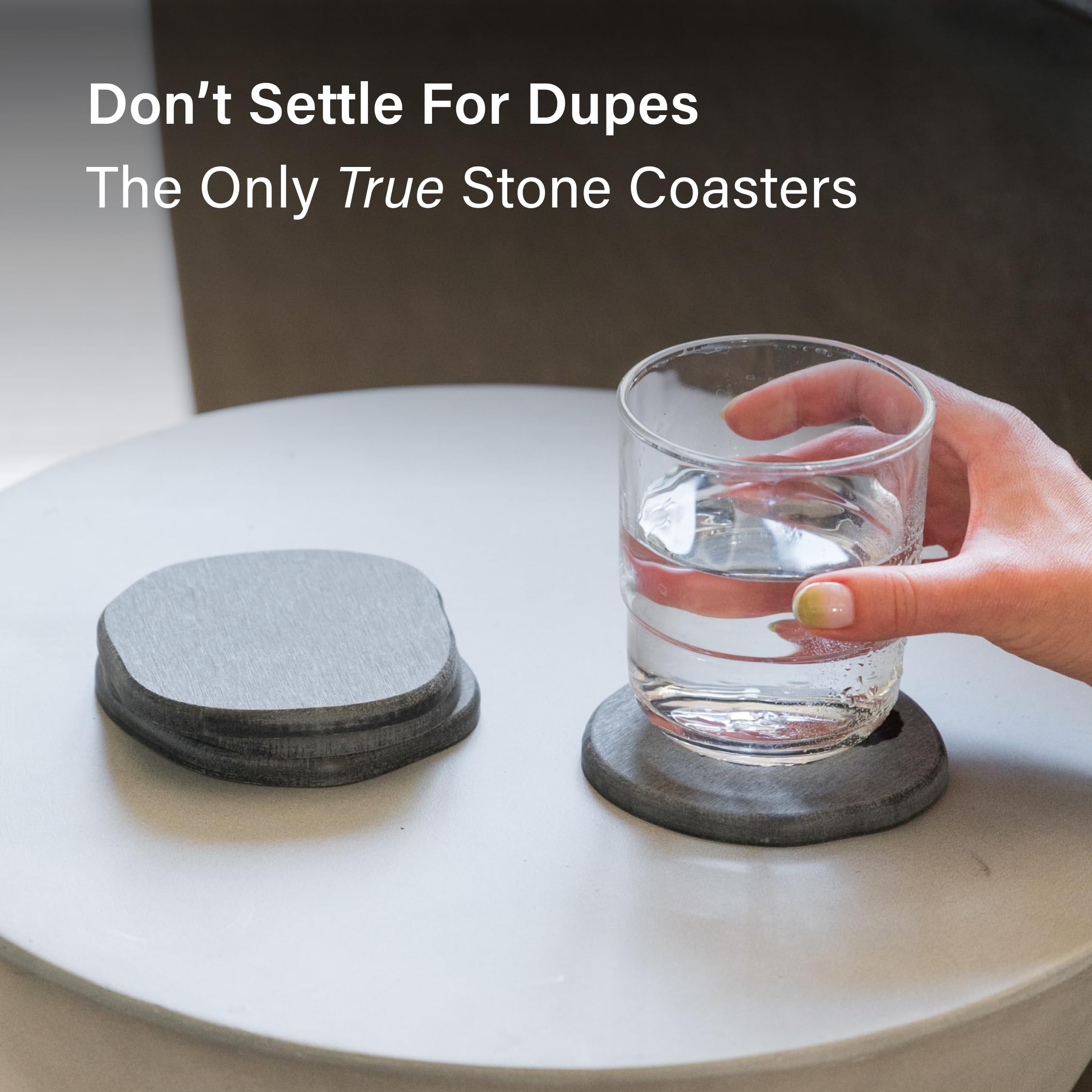 Dorai sandstone coaster daily use with hot or cold drinks