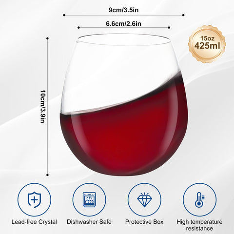DORELINA crystal-inspired tumblers elevate aromas for red or white wines