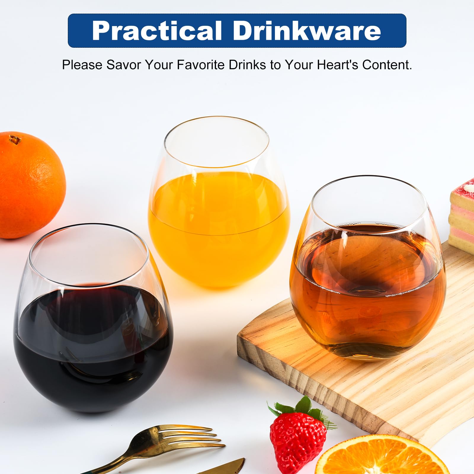 DORELINA ergonomic stemless design provides comfortable grip