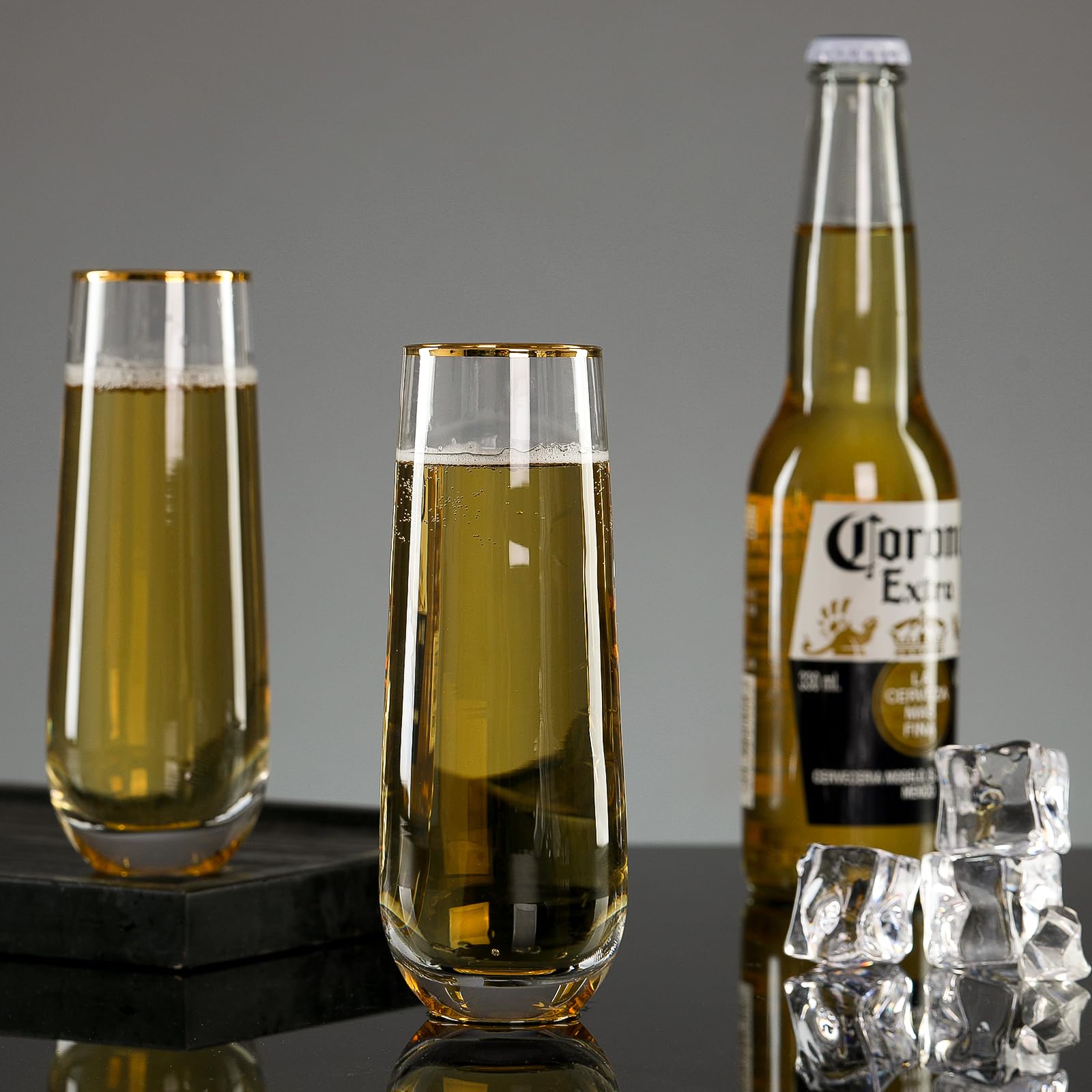 DORELINA versatile champagne glasses for formal and casual table settings.