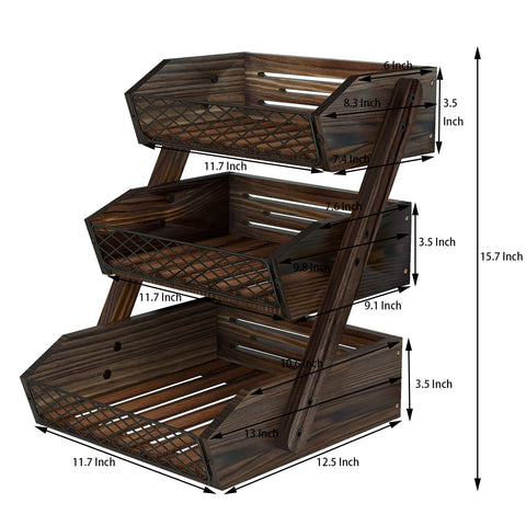Dorhors kitchen organizer helps reduce clutter and showcase your produce.