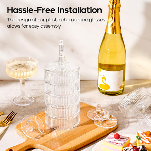 DORONAN clear plastic cocktail cups for weddings and outdoor events