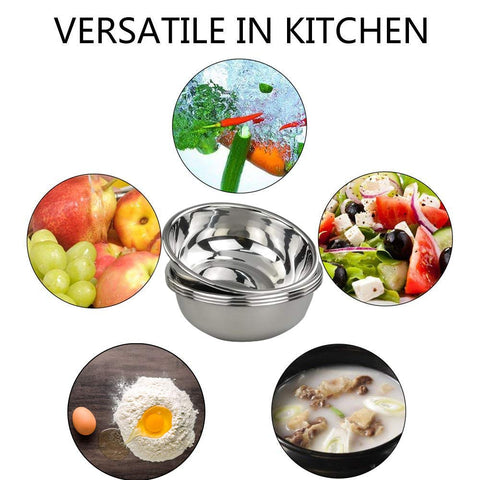 Doryh heavy-duty 18/10 stainless steel construction resists rust.