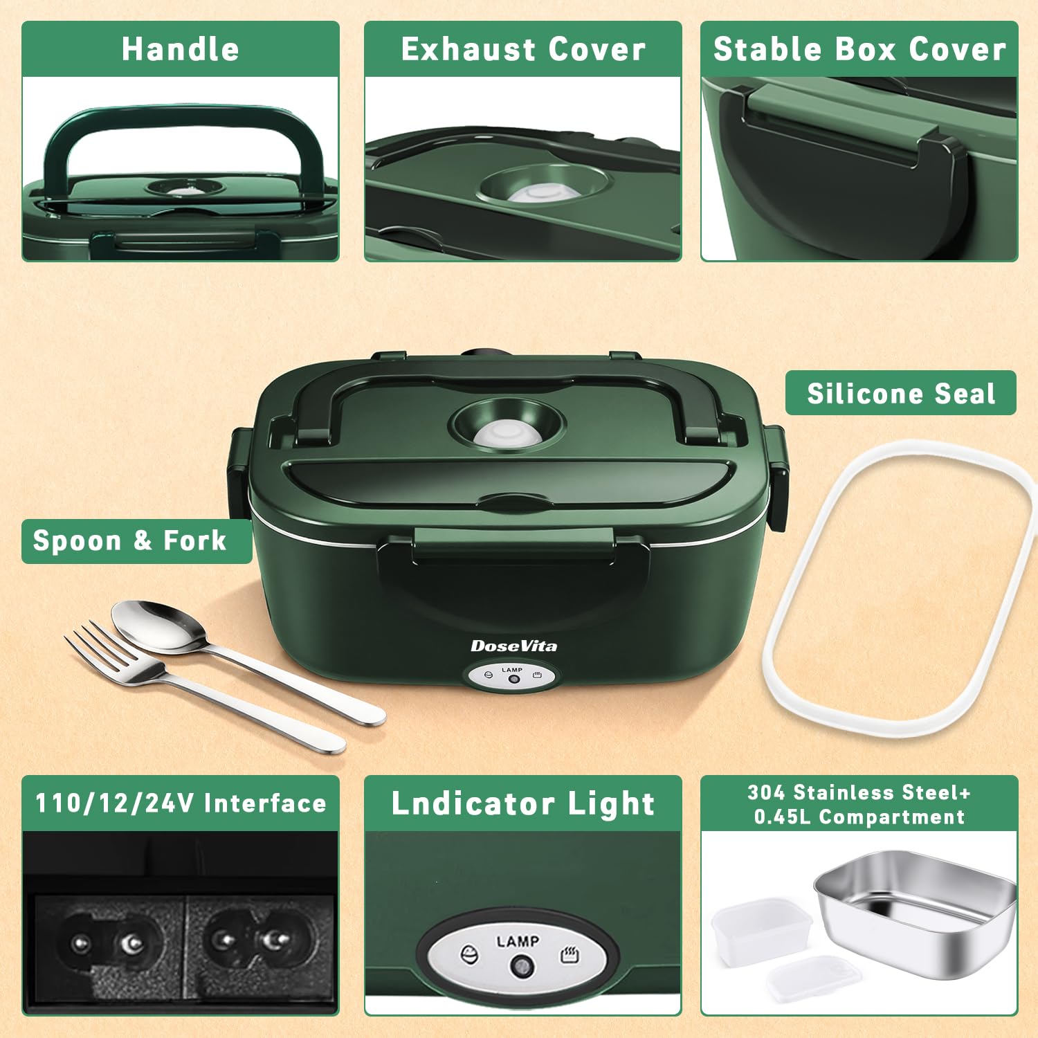 Dosevita compact portable design fits easily in bags for work trips.