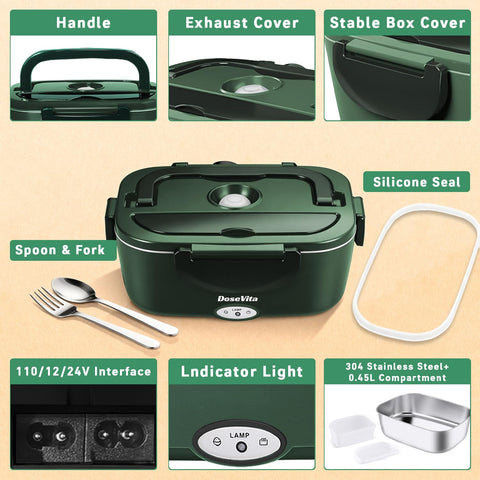 Dosevita compact portable design fits easily in bags for work trips.