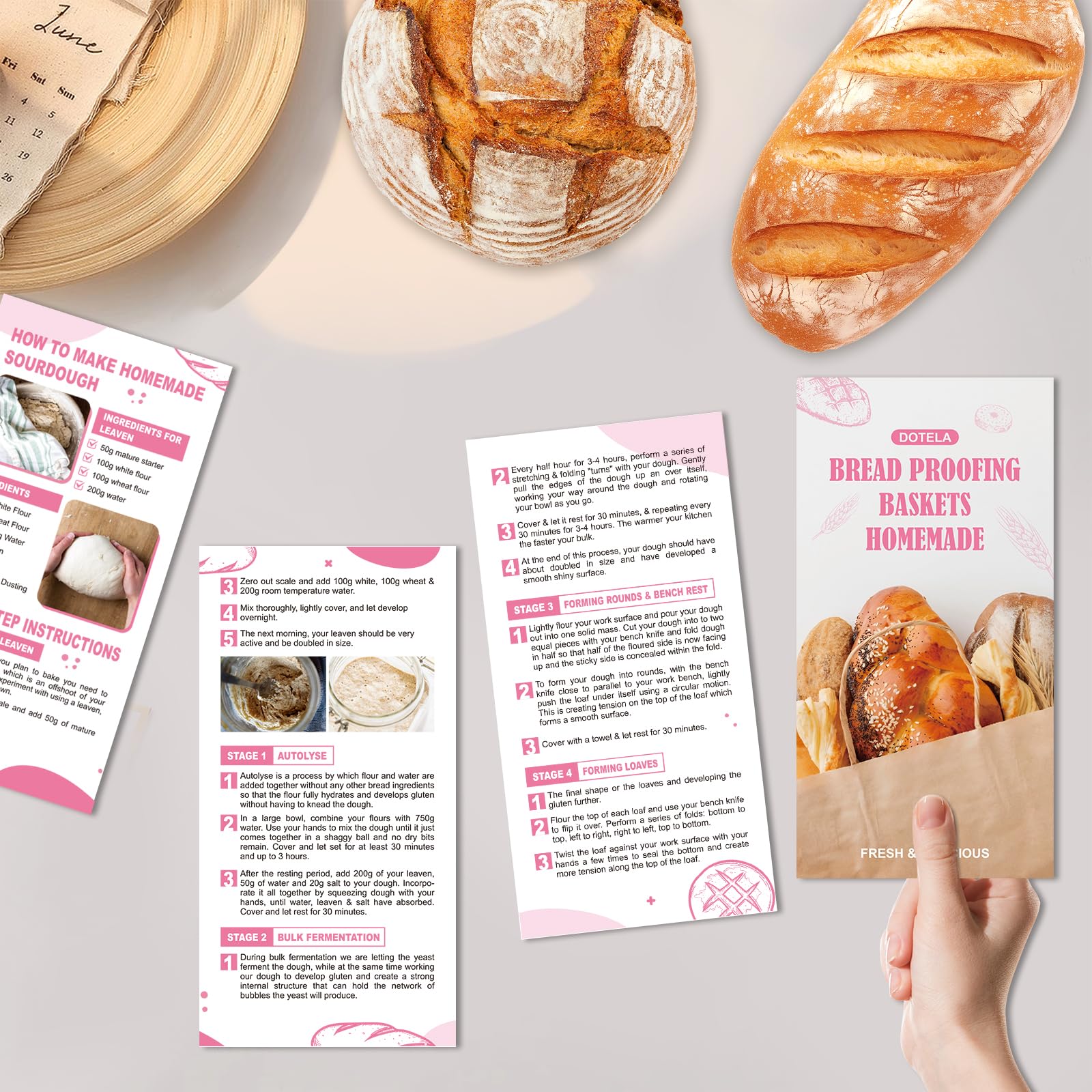 Dotela Sourdough Starter Kit bread sling for smooth loaf transfer.