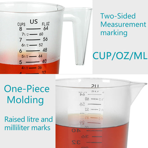 Dotinghux temperature-range measuring cup handles hot and cold prep