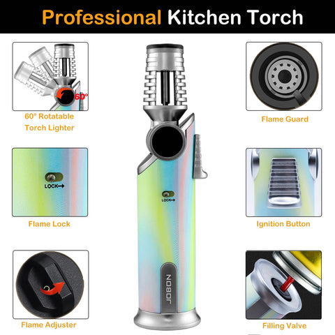 DOUBFIVSY refillable torch lighter for reusable performance