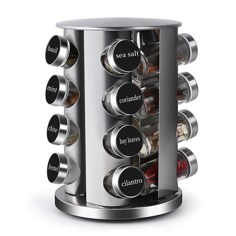 DOUBLE 2 C spice rack 360-degree rotation for easy access to seasonings.
