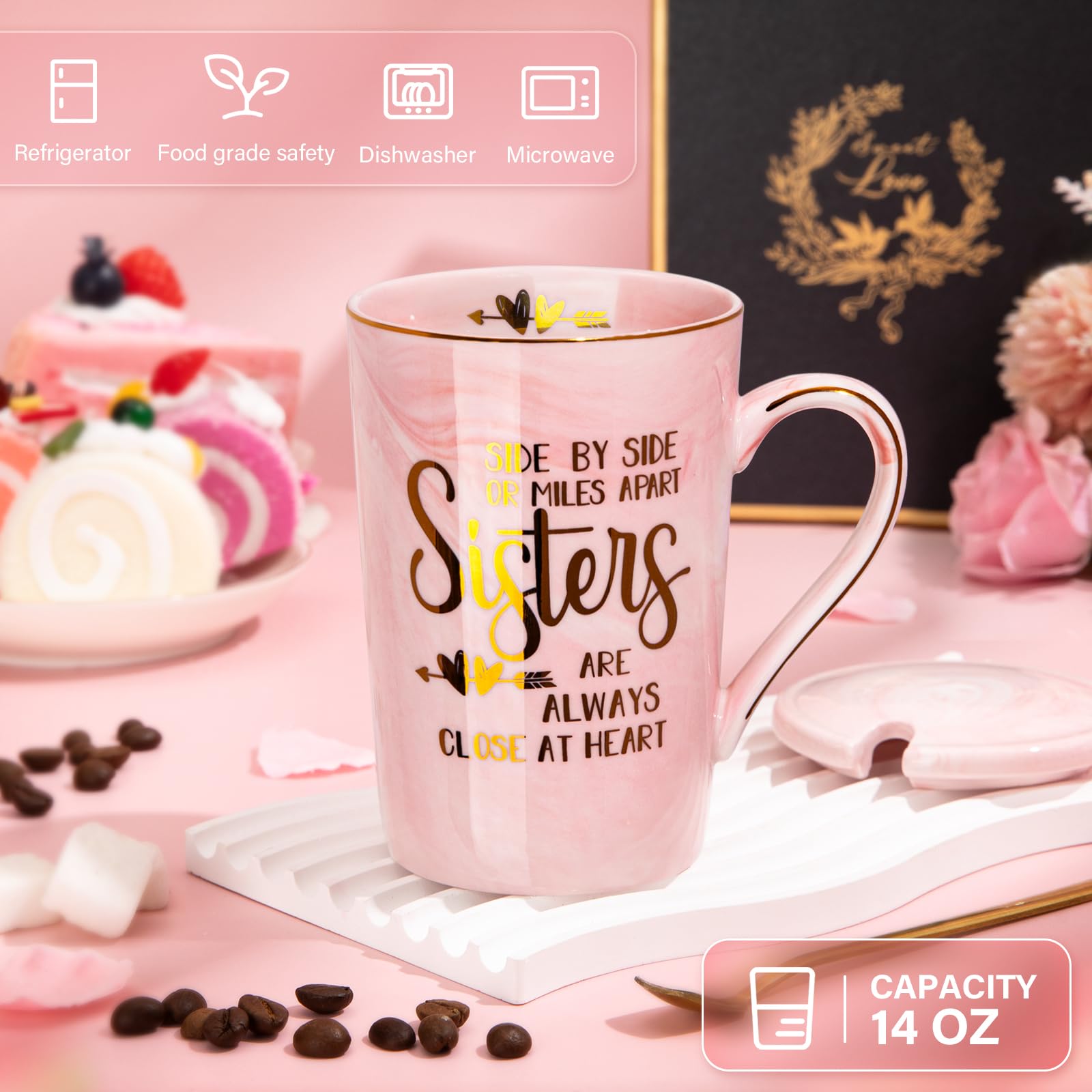 Doublewhale gold print detail on mug adds elegant gift-ready appeal.