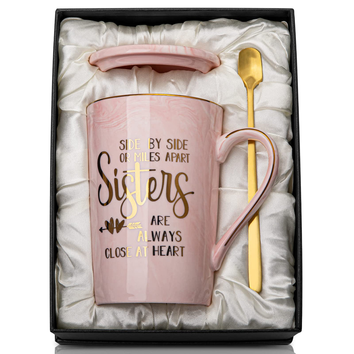 Doublewhale pink marble mug with unique texture for daily coffee.