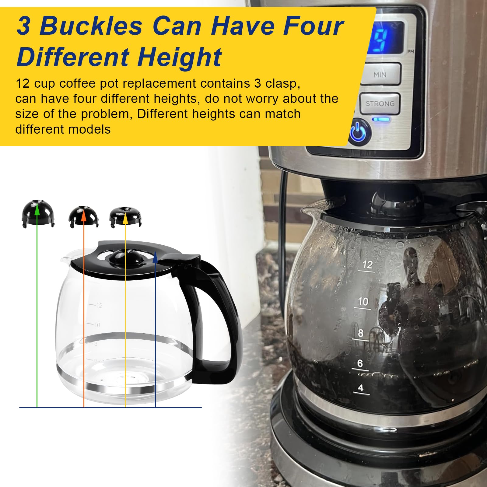 doufuhua three-buckle design carafe for flexible height