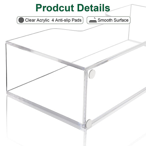 Douildhaiy bathroom acrylic holder with non-slip feet