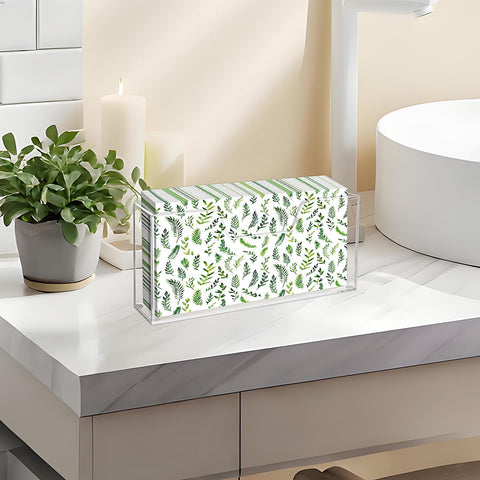 Douildhaiy acrylic guest towel holder, easy loading on countertops
