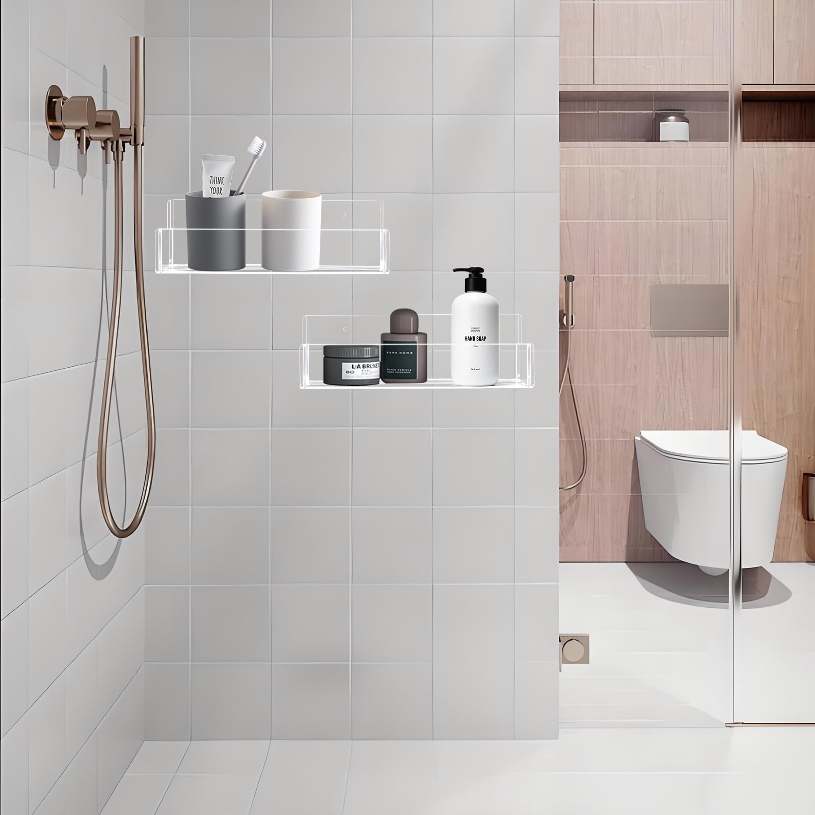 Douildhaiy spice rack easy-clean surface facilitates quick wipe-down