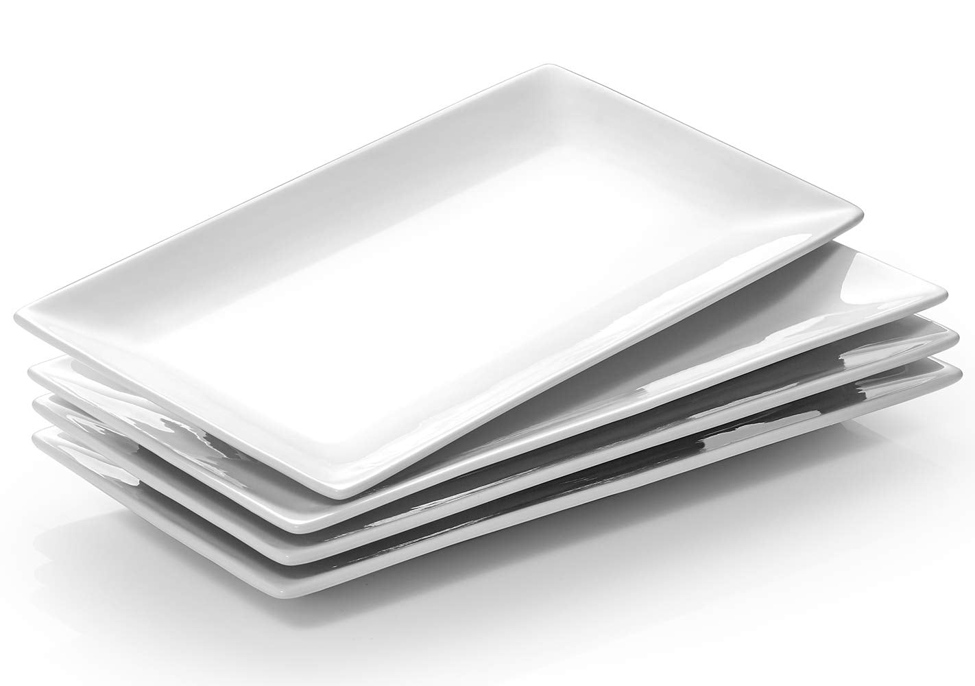 DOWAN 12x6 white rectangle plate for versatile serving and display.