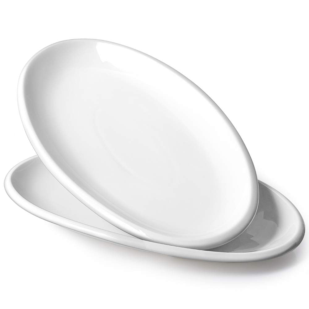 DOWAN 14-inch oval serving platter with ample space for mains and sides.