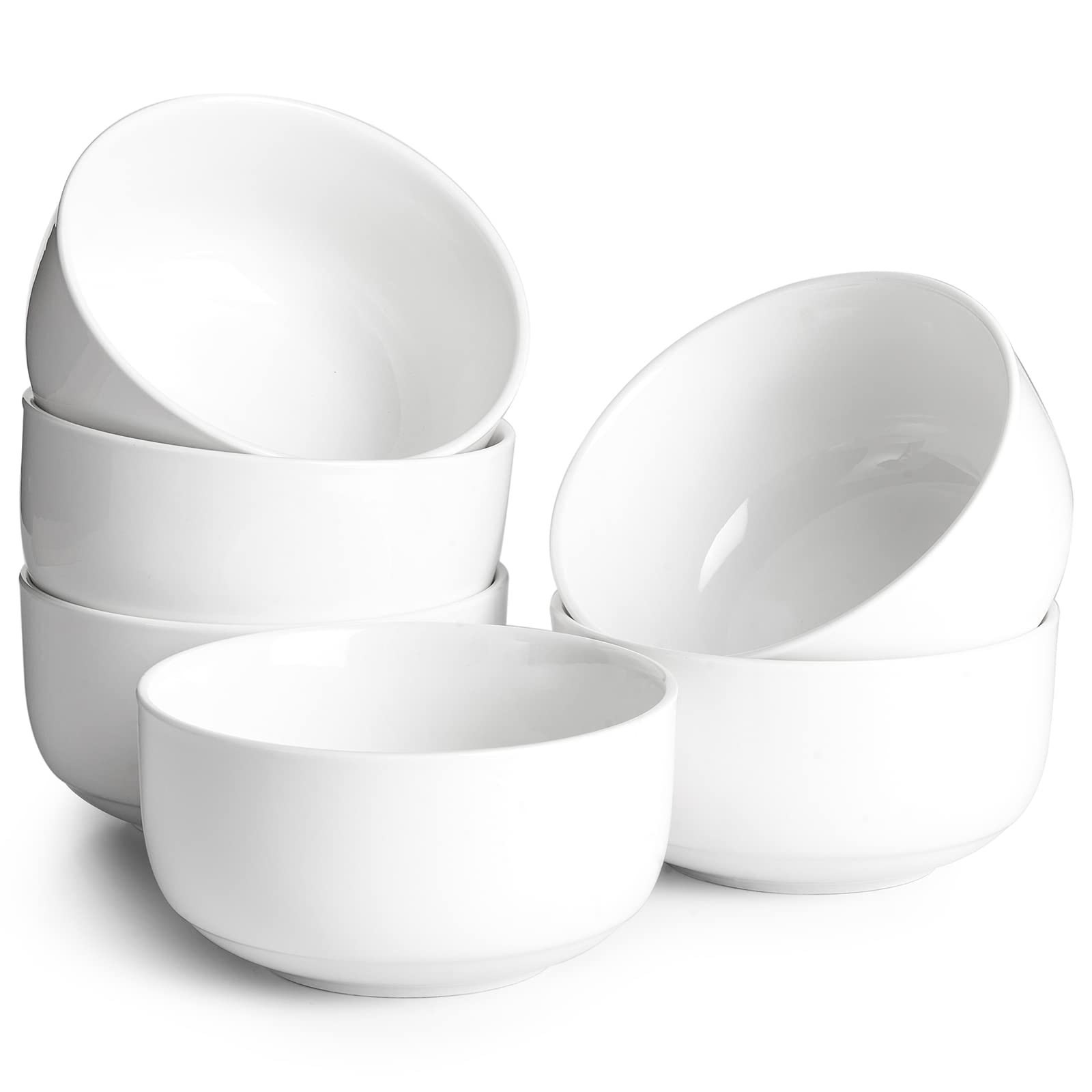 DOWAN 22 oz cereal bowls set of 6 on table, ideal for daily cereals
