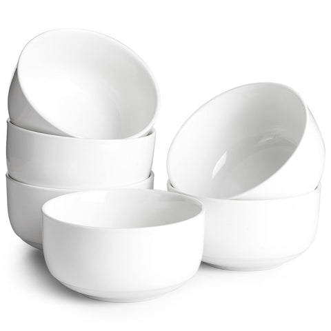 DOWAN 22 oz cereal bowls set of 6 on table, ideal for daily cereals