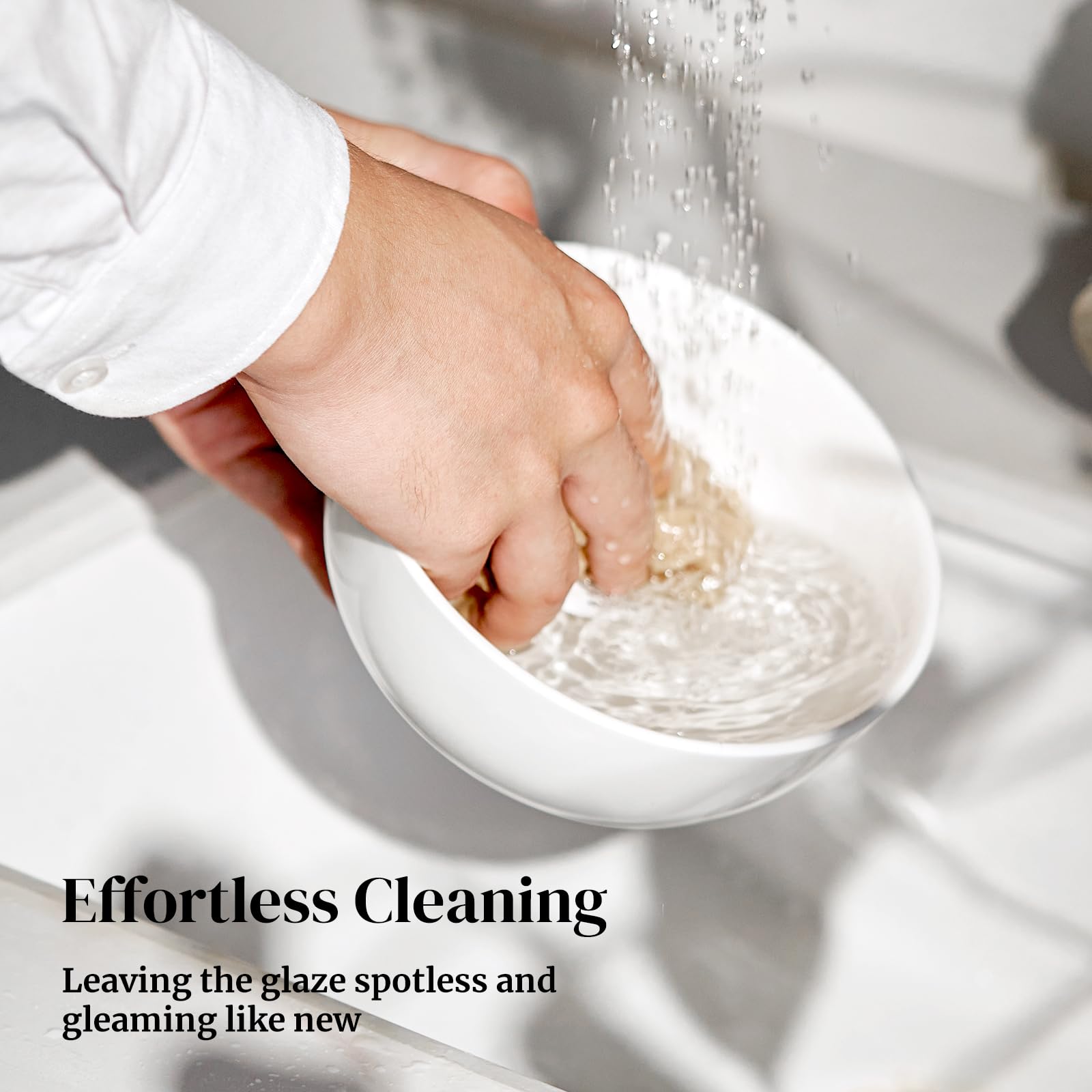 DOWAN bowls safe in dishwasher and microwave for convenient cleaning.