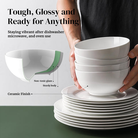 DOWAN bowls stackable in cabinet for versatile kitchenware.