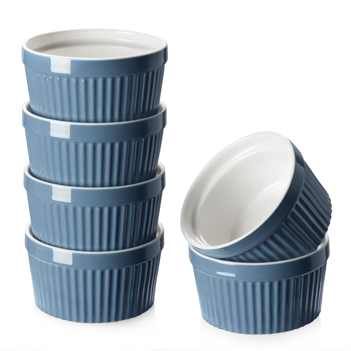 DOWAN 8 oz ramekin with soufflé focus, ideal for single portions and precise baking