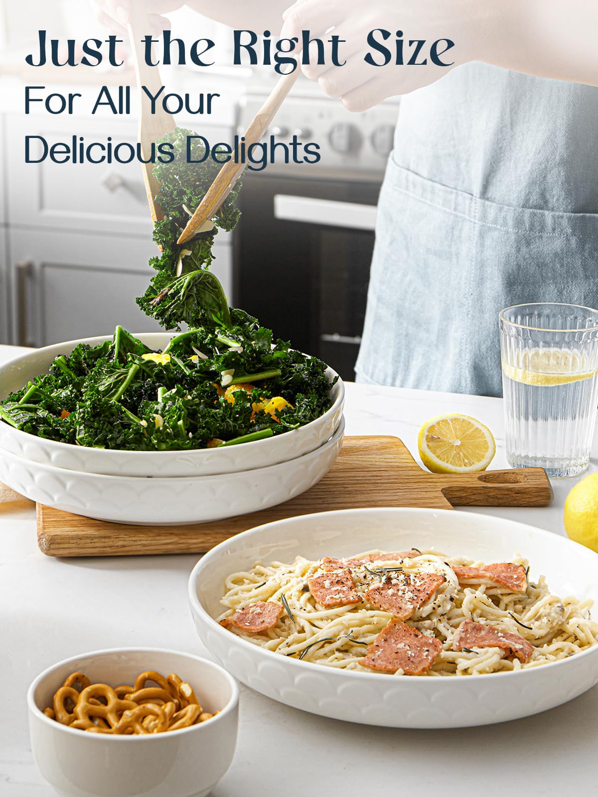 DOWAN bone china bowls resist scratches for everyday use.