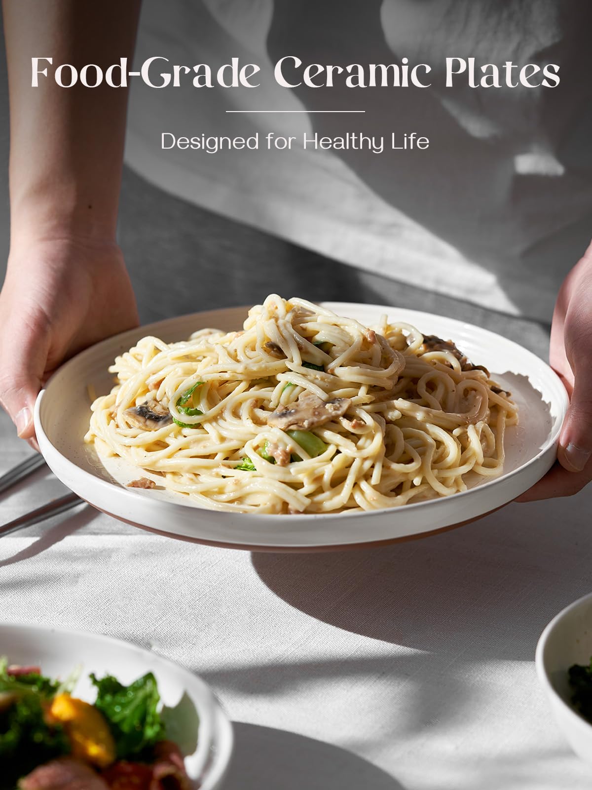 DOWAN bottom terra cotta tone adds natural warmth to any setting.