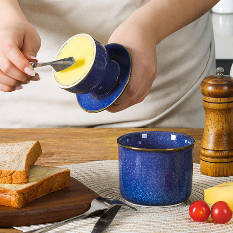 Dowan Butter Crock on countertop showcases modern kitchen style