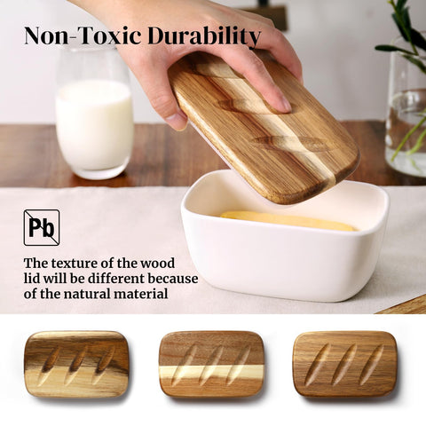 DOWAN butter dish in six colors brightens any countertop