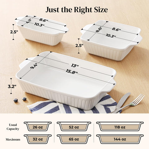 DOWAN 8-inch square dish ideal for sides or small casseroles.